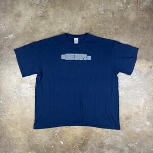 Nike Hoops T-Shirt Men’s 2XL Navy Blue‎ 03 Basketball Graphic Tee Vintage Y2K